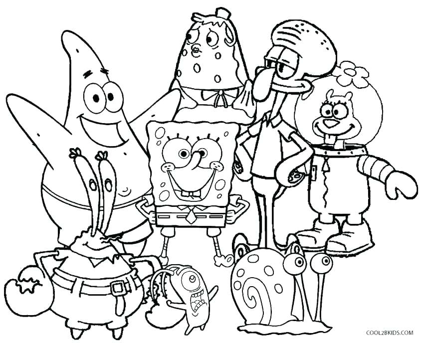 850x688 Elegant Spongebob Coloring Pages Games For Fresh Free Coloring