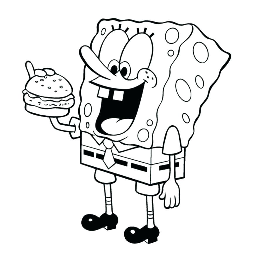 863x876 Free Coloring Pages Spongebob Free Printable Coloring Pages