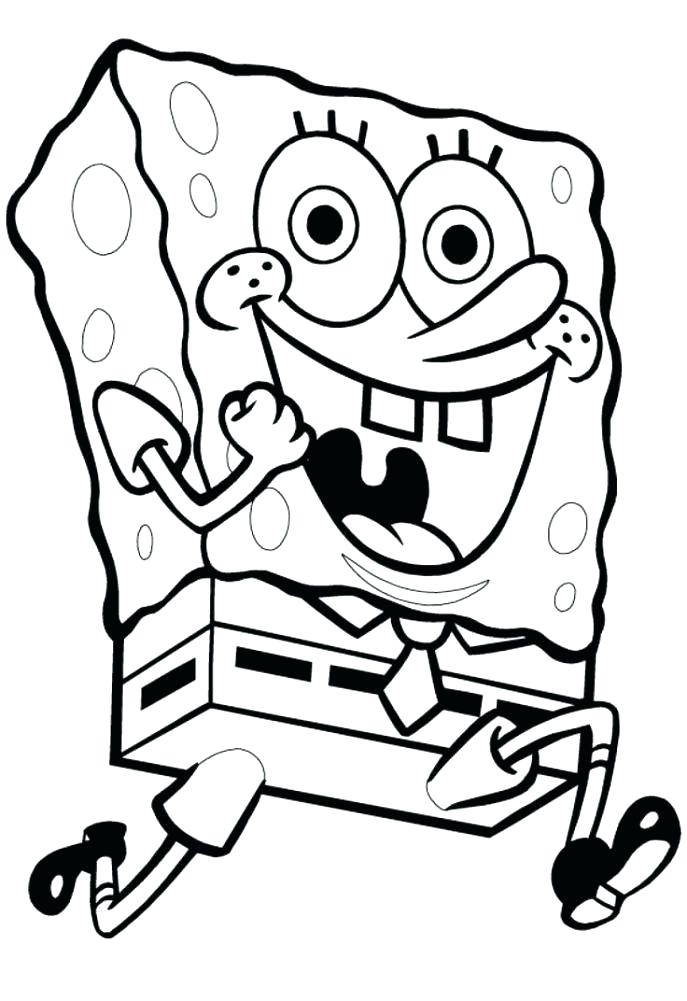 687x1001 Spongebob Coloring Books As Well As Gangster Coloring Pages Medium
