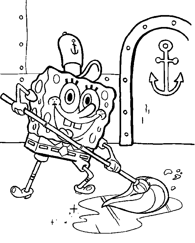 623x774 Spongebob Coloring Pages To Color Online 316014