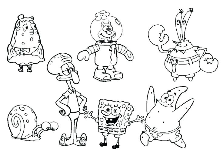 736x524 Spongebob Squarepants Coloring Book Also Coloring Book Together