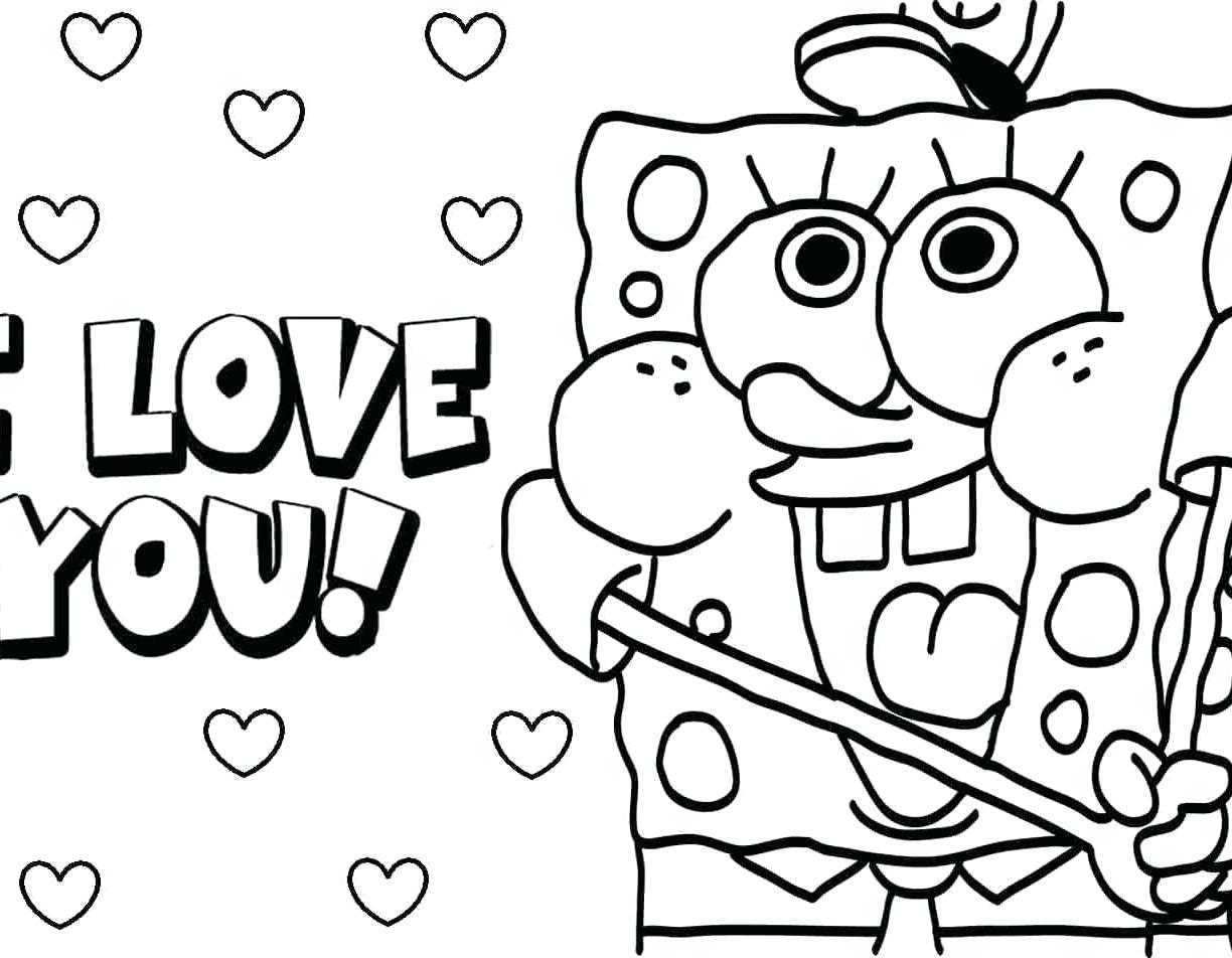 1224x952 Coloring Spongebob Squarepants Coloring Pages I Love You Free