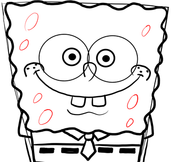 350x331 Draw Spongebob Squarepants With Easy Step By Step Drawing Lesson