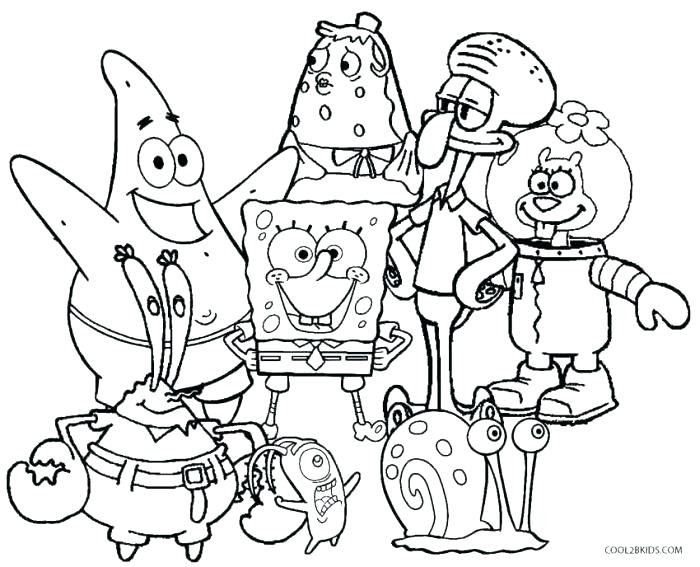 700x567 Spongebob Squarepants Thanksgiving Coloring Pages Easy Kids Fresh