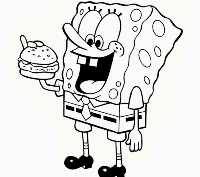 678x600 Colouring Pages Of Spongebob Kids Coloring