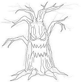 270x272 How To Draw A Spooky Halloween Tree