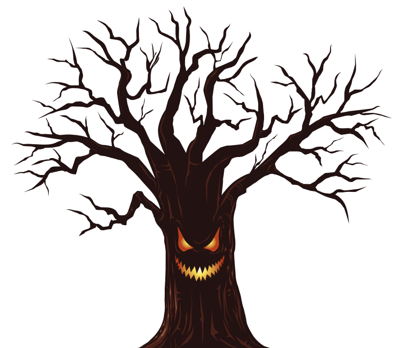800x700 Spooky Tree Clip Art