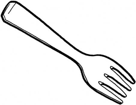453x350 Unique Comics Animation Fork, Spoon And Knife Cutlery Coloring