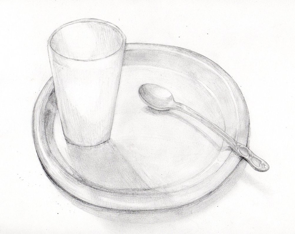 1003x796 A Plate, A Cup, And A Spoon By Scottishkitty