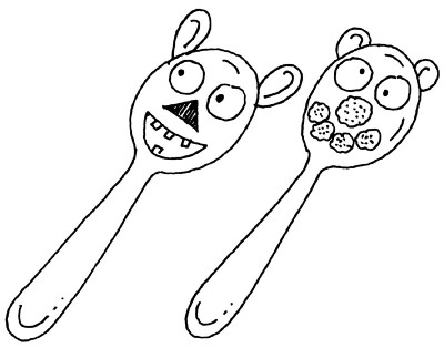 400x314 Plastic Spoon Puppets Howstuffworks