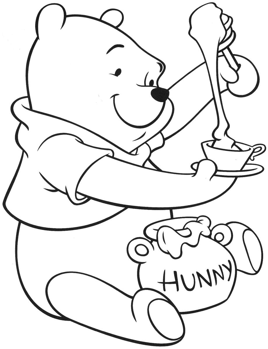 920x1200 Popular Character Free Coloring Activity Winnie The Pooh Pooh