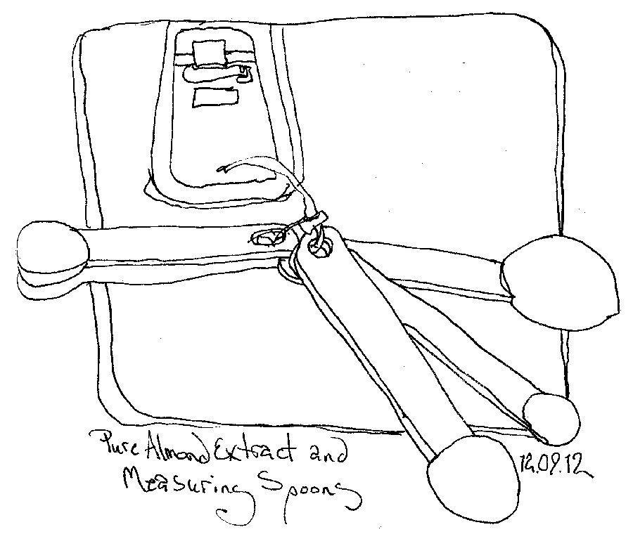 900x777 Almond Extract Measuring Spoons Line Drawings Chris Carter Artist