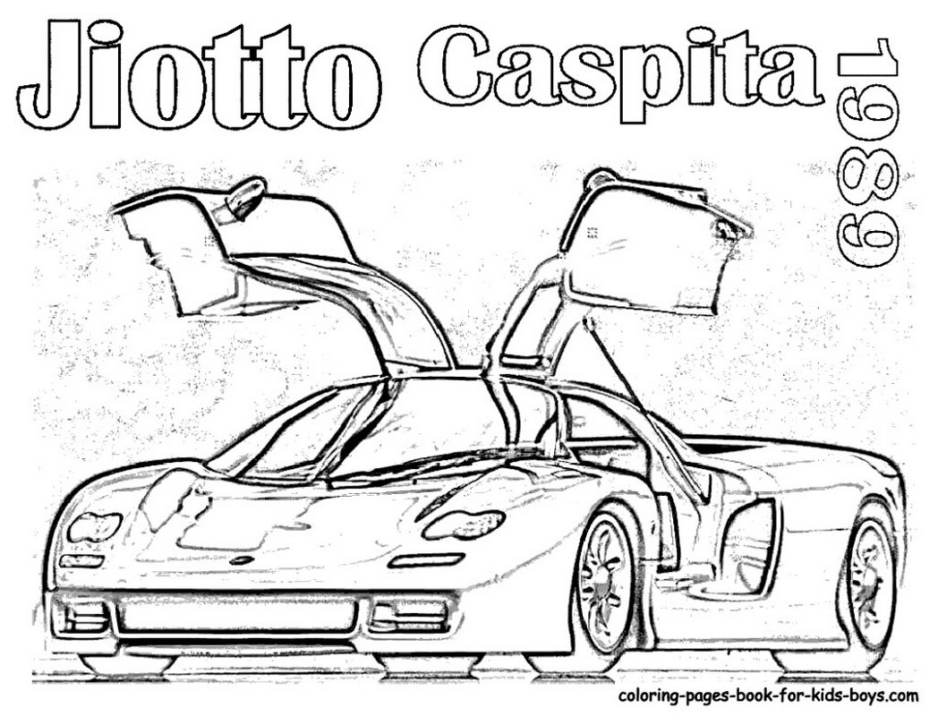 1048x810 Sports Car Coloring Pages