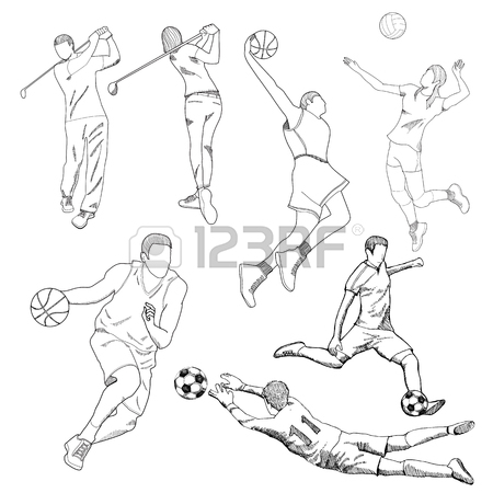 450x450 Drawing Of Sport Element Royalty Free Cliparts, Vectors, And Stock
