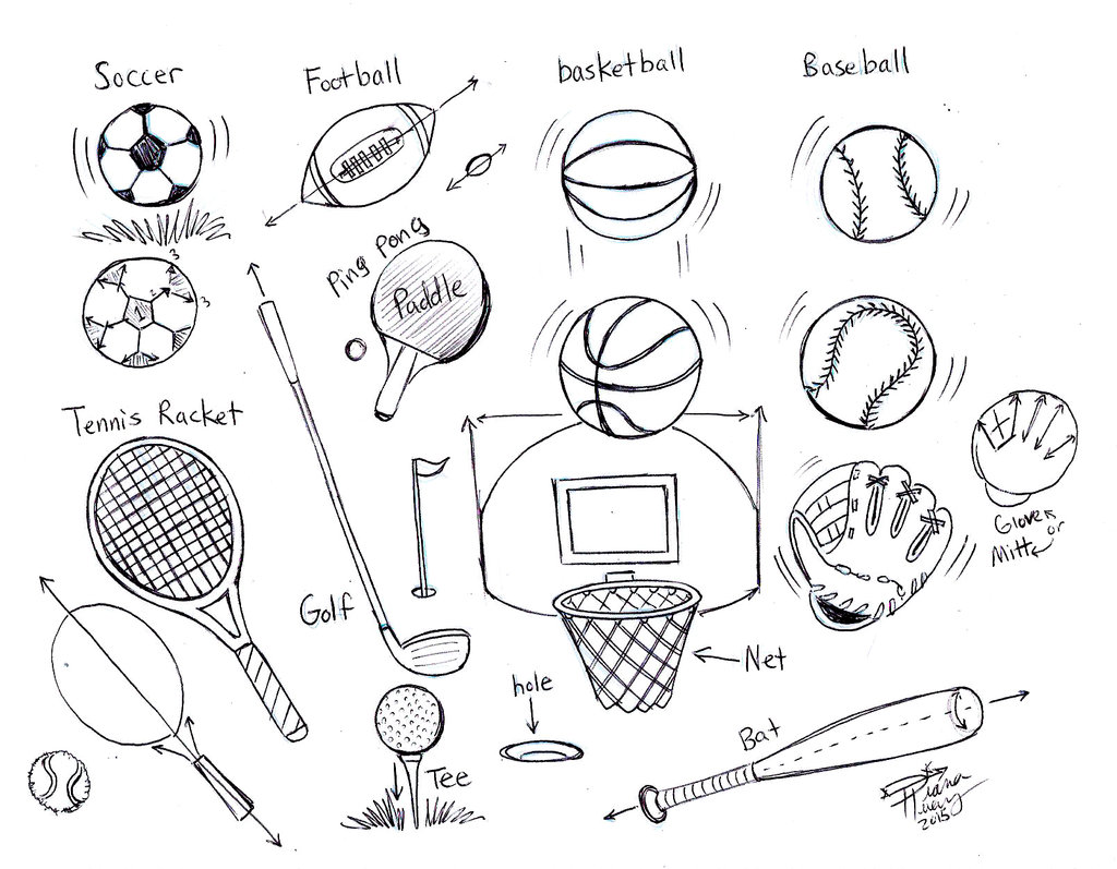 1024x797 Draw Sports Balls By Diana Huang