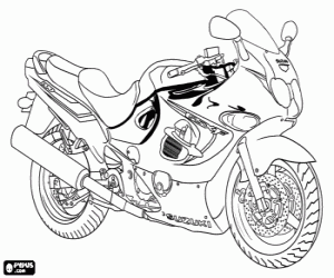 300x250 Motorcycles Coloring Pages Printable Games