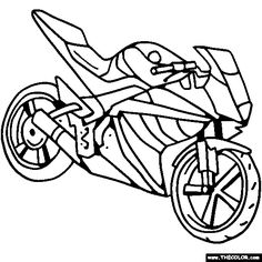 236x236 Transportation Motorcycle Sport Motorcycles Coloring Pages