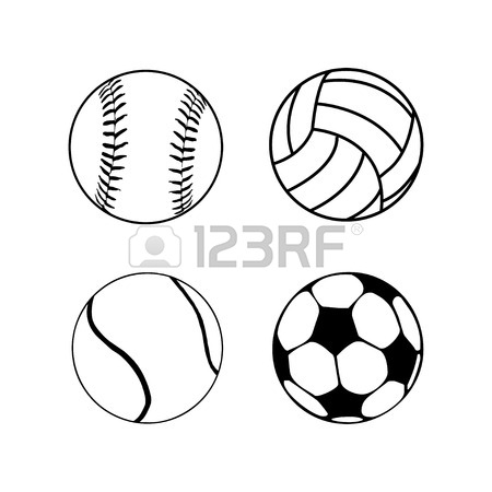 450x450 Silhouettes Collections Of Sports Balls Design And Color Colection