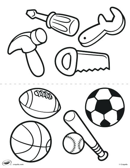 432x560 Sports Balls Coloring Pages Page Ball Free Printable