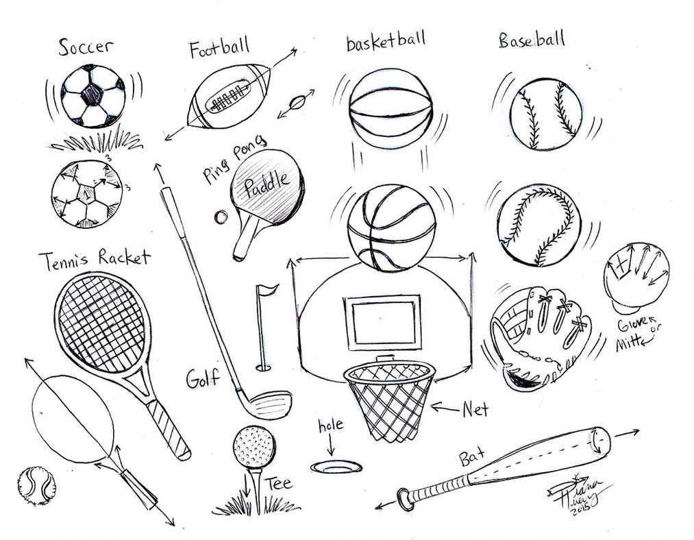 1013x788 Draw Sports Balls By Diana Huang