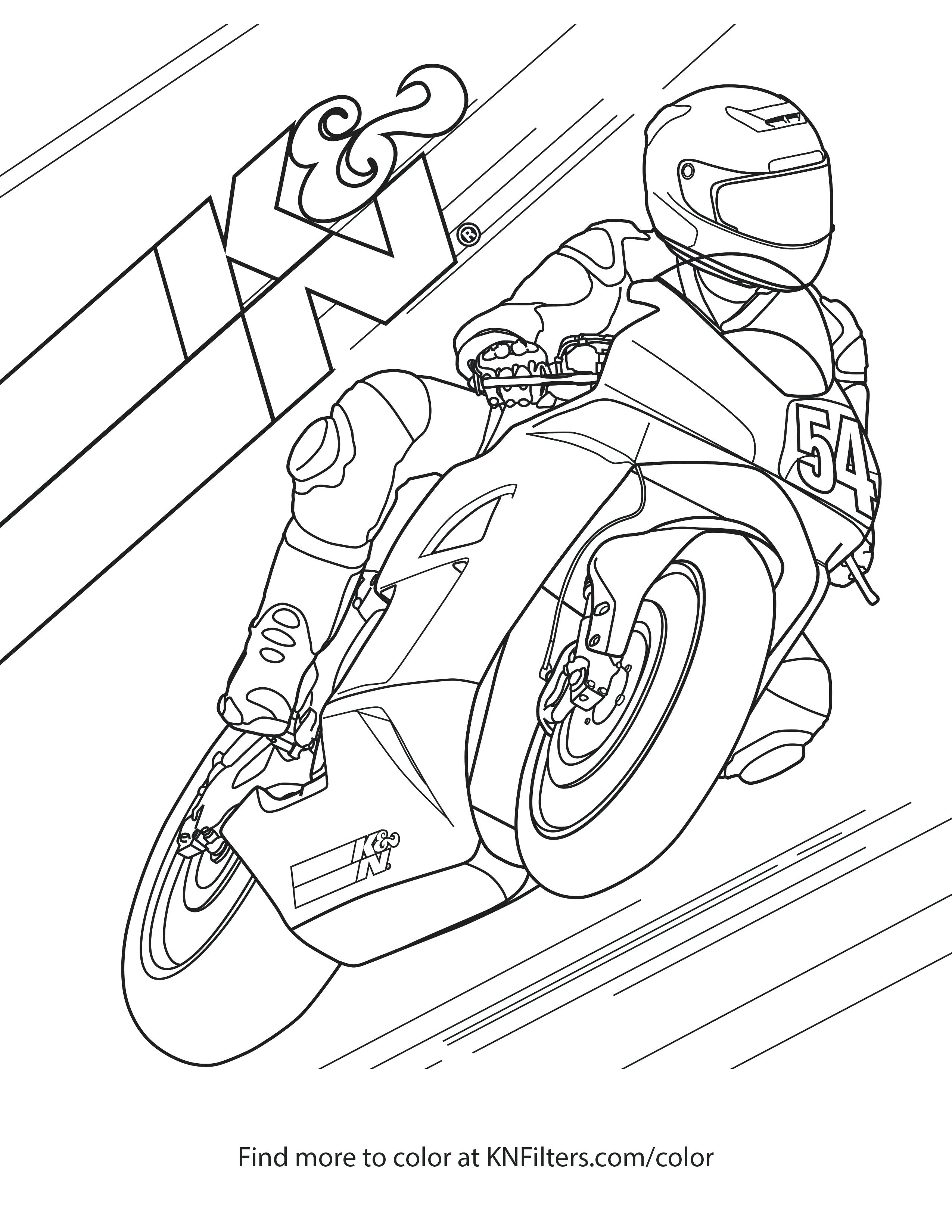 2550x3300 Coloring Dirt Bikes Coloring Pages Sport Bike Kn Printable Page