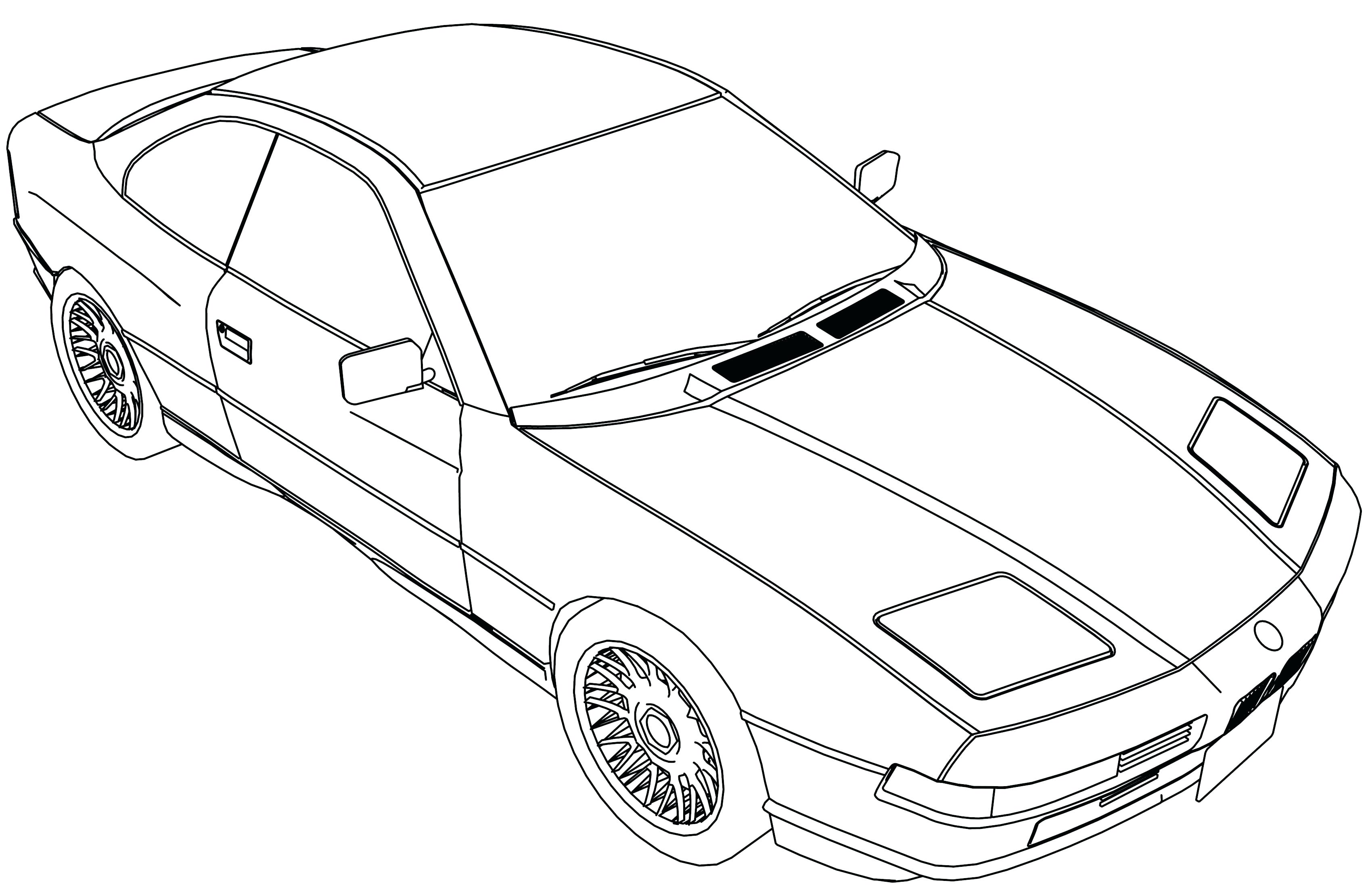 3400x2204 Coloring Sports Car Coloring Pages