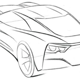 Sports Car Drawing Easy at GetDrawings | Free download