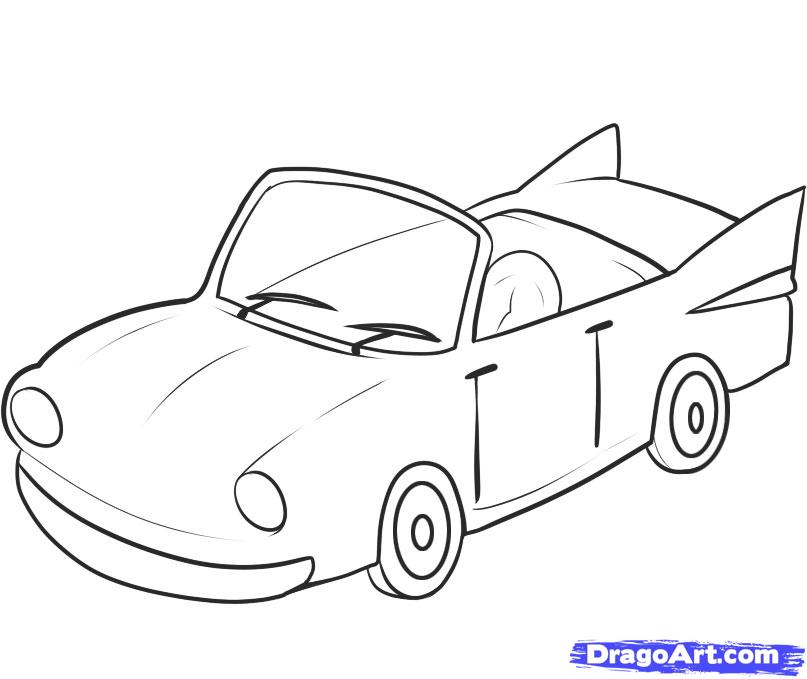 Sports Car Drawing Outline at GetDrawings | Free download