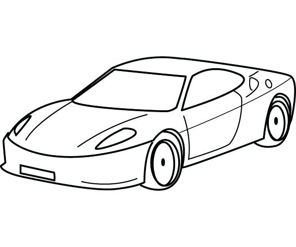 600x500 Sports Car Coloring Pages As Racing Cars Coloring Pages For Kids