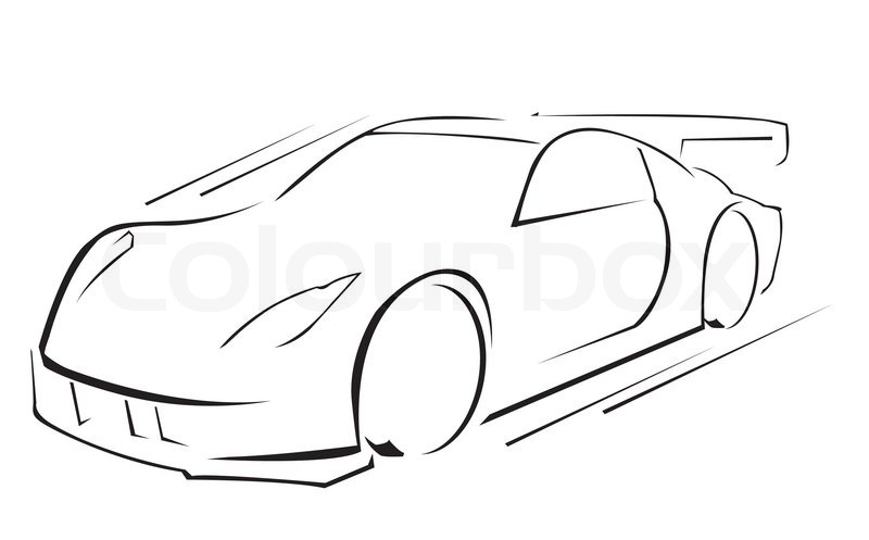 800x497 Sport Car Symbol Stock Vector Colourbox