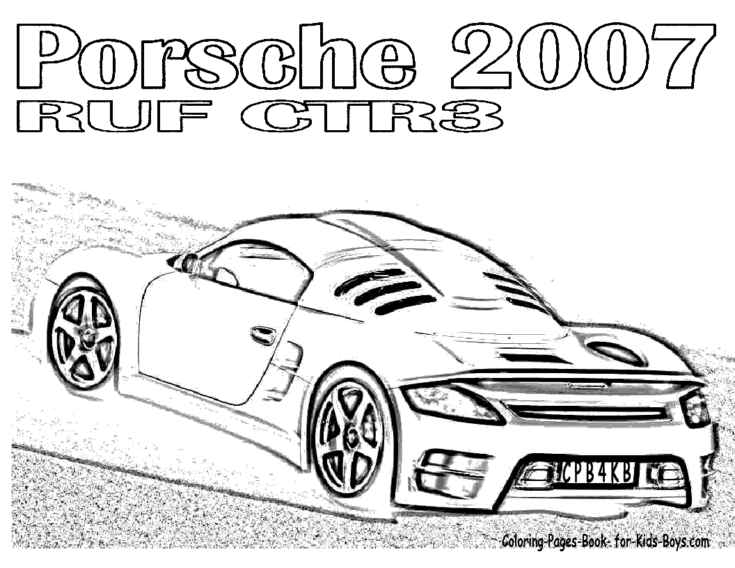 1056x816 Sports Car Coloring Pages
