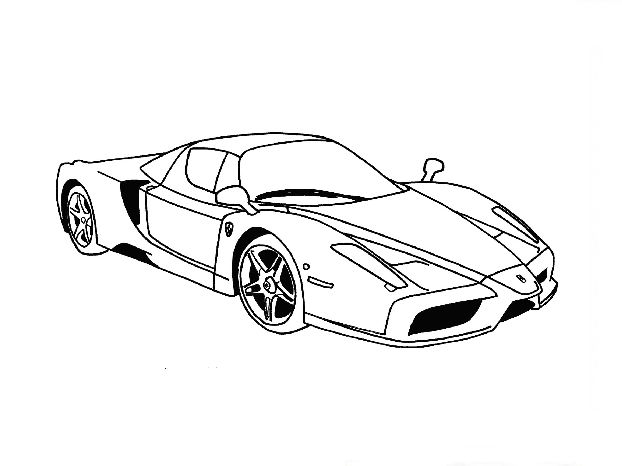 2592x1944 Speed Drawing Ferrari Enzo