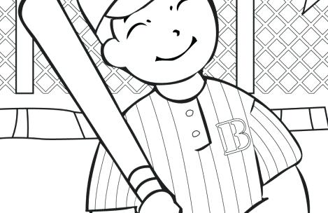 469x304 Sports Coloring Books Sports Coloring Pages For Boys Baseball