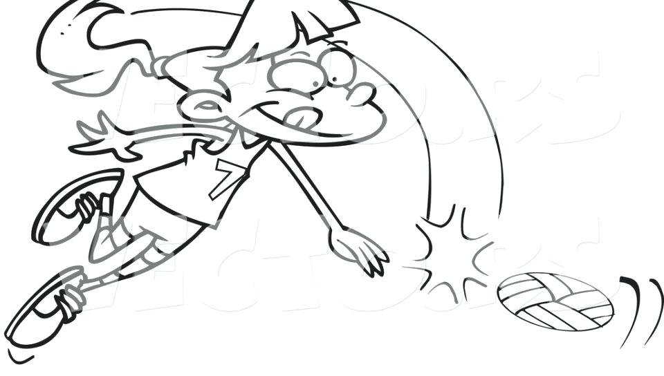 960x544 Outline Of A Boy And Girl Coloring Pages Boy Playing Volleyball