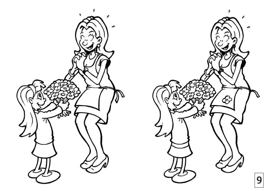 875x620 Coloring Page Spot The Difference
