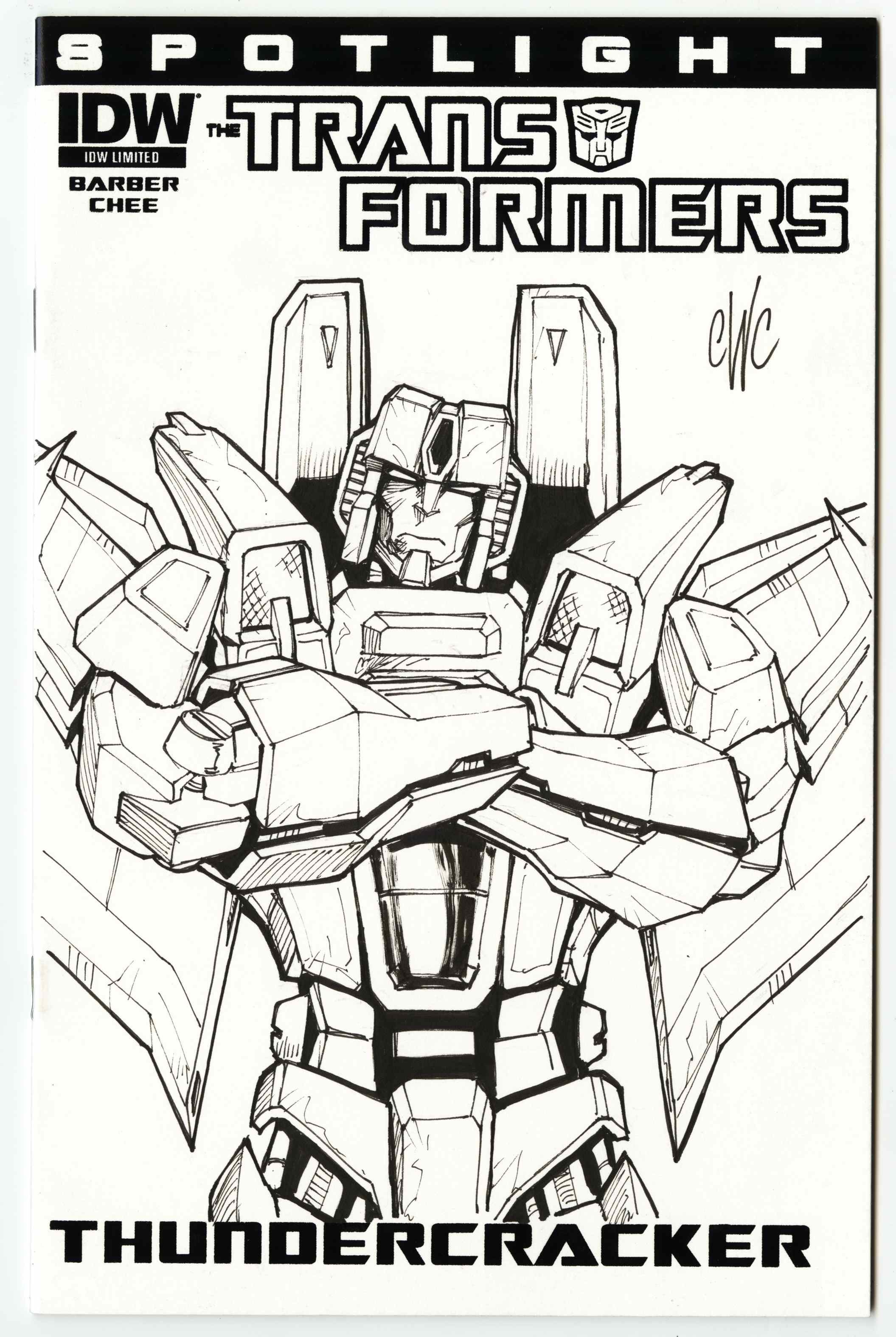 2111x3150 Transformers Spotlight Thundercracker Limited Edition Sketch