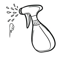 Spray Bottle Drawing at GetDrawings | Free download