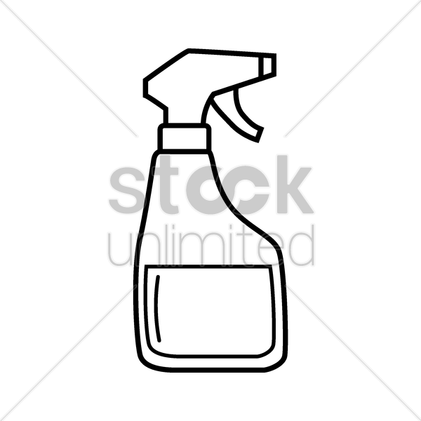 600x600 Spray Bottle Vector Image