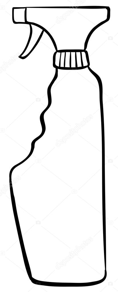 413x1023 Spray Bottle Stock Vector Interactimages