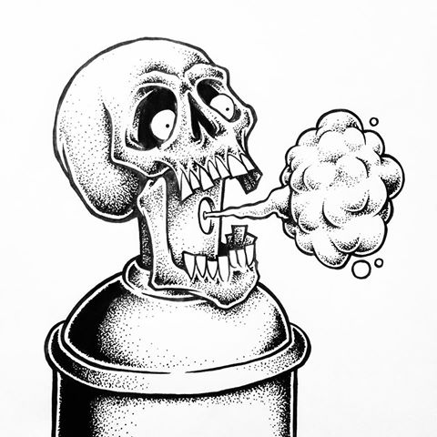 480x480 Graffiti And Skulls!