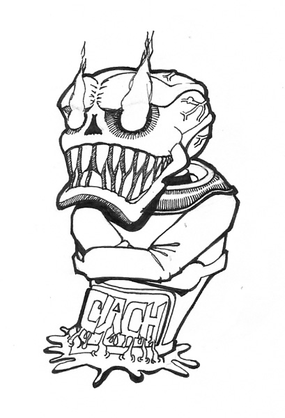 409x600 Crasy Spray Can By Vile1