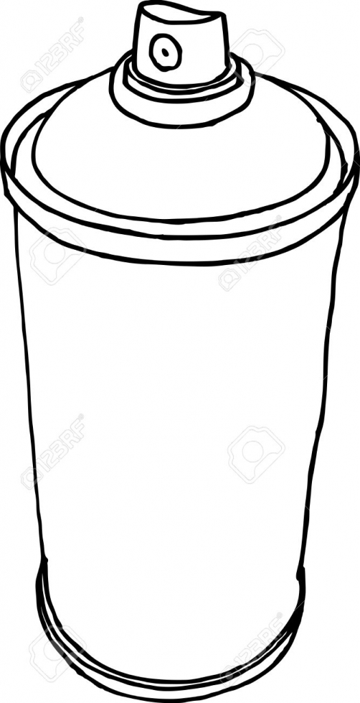 525x1024 Drawing Of A Spray Can