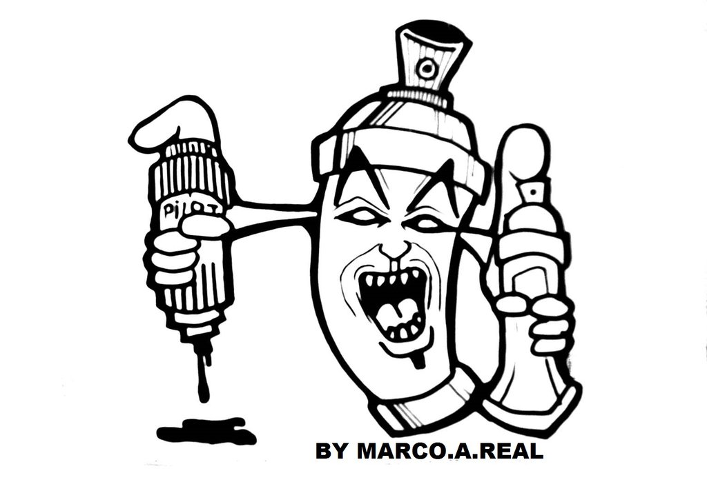 1024x728 Spray Can Graffiti By Wizard1labels