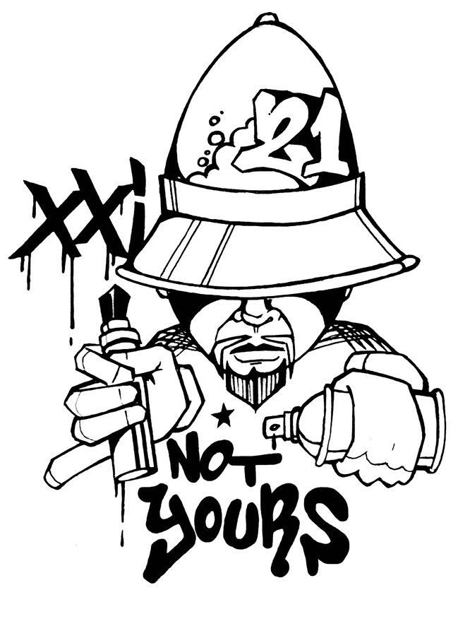 649x893 Drawn Graffiti Spray Can