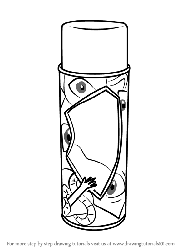 567x800 Learn How To Draw Spray Can (Everyday Objects) Step By Step