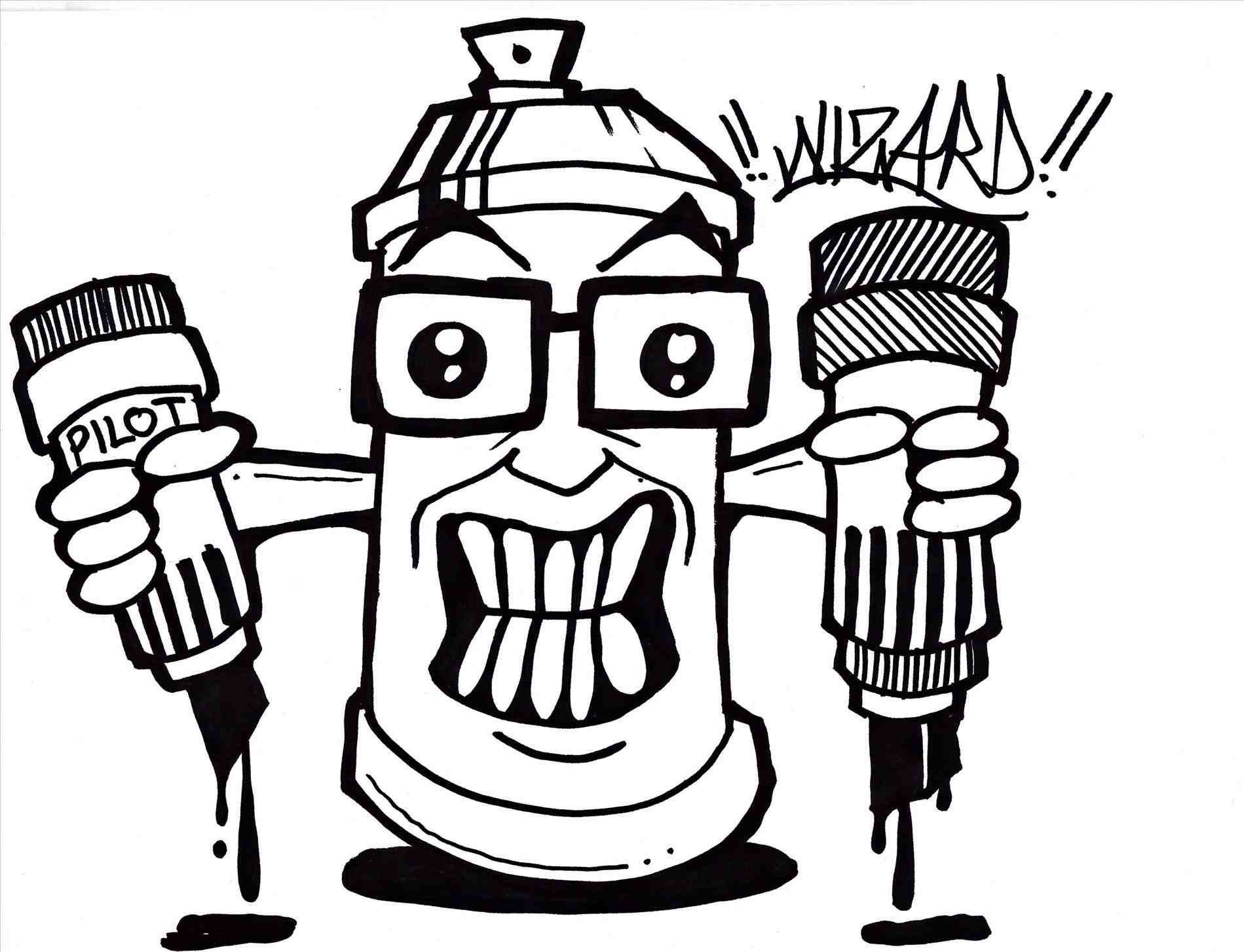 1899x1454 Graffiti Drawings Of Spray Cans With Faces Can Free Download Clip