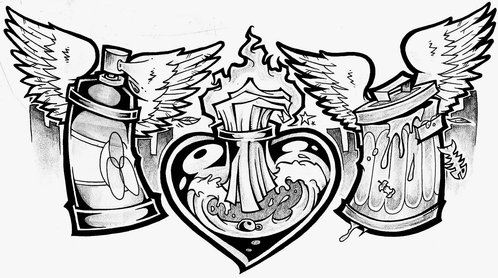 1650x920 Graffiti Spray Draw Drawings Of Graffiti Spray Paint Cans Lets