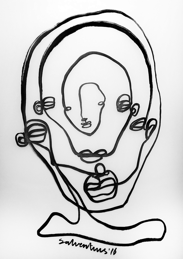 600x848 Continuous Line Drawings, Solo Line Art