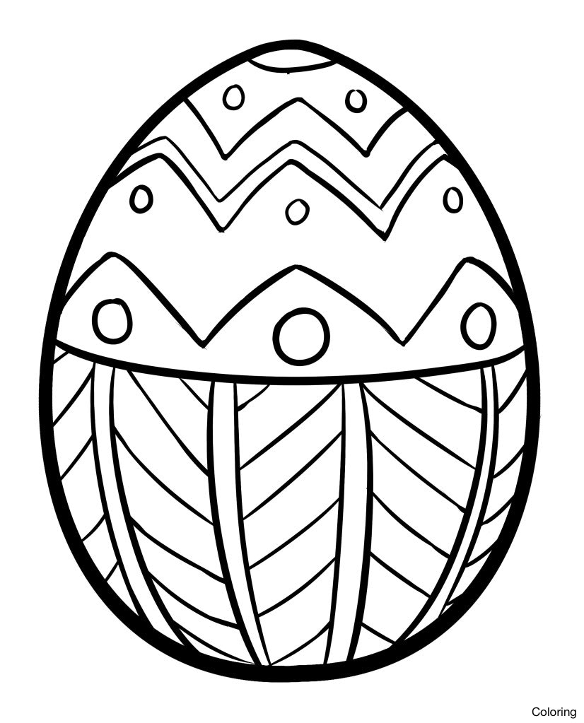 826x1023 Colorful Chocolate Egg Coloring Page 6tt Easter Sheets 19f Free