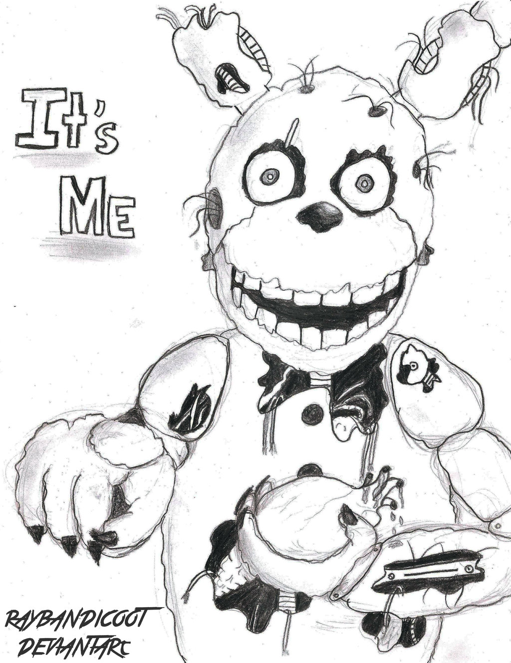 1024x1329 Springtrap Five Nights At Freddy's By Raybandicoot